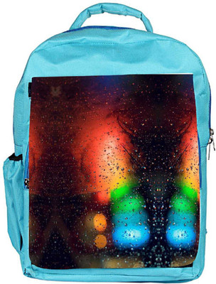 

Snoogg Eco Friendly Canvas Abstract Traffic Light Backpack Rucksack School Travel Unisex Casual Canvas Bag Bookbag Satchel 5 L Backpack(Blue)