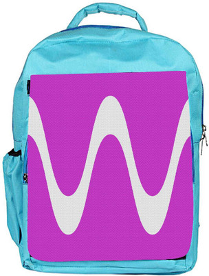 

Snoogg Eco Friendly Canvas Wave Forms Pink Designer Backpack Rucksack School Travel Unisex Casual Canvas Bag Bookbag Satchel 5 L Backpack(Blue)