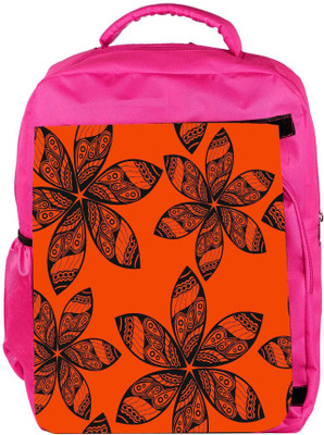 

Snoogg Eco Friendly Canvas Seamless Texture With Flowers And Butterflies Endless Floral Pattern Backpack Rucksack School Travel Unisex Casual Canvas Bag Bookbag Satchel 5 L Backpack(Pink)
