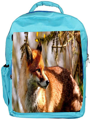 

Snoogg Eco Friendly Canvas Abstract Fox Designer Backpack Rucksack School Travel Unisex Casual Canvas Bag Bookbag Satchel 5 L Backpack(Blue)