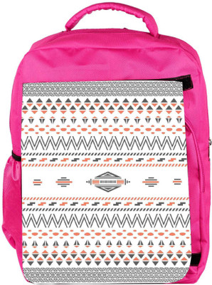 

Snoogg Eco Friendly Canvas Minimal Zoyd Aztec Backpack Rucksack School Travel Unisex Casual Canvas Bag Bookbag Satchel 5 L Backpack(Pink)