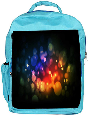 

Snoogg Eco Friendly Canvas Multicolor Bubbles Designer Backpack Rucksack School Travel Unisex Casual Canvas Bag Bookbag Satchel 5 L Backpack(Blue)