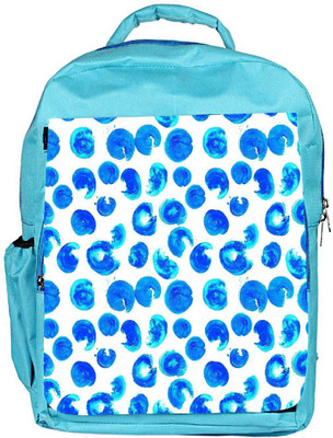 

Snoogg Eco Friendly Canvas Multiple Abstract Blue Paint Designer Backpack Rucksack School Travel Unisex Casual Canvas Bag Bookbag Satchel 5 L Backpack(Blue)