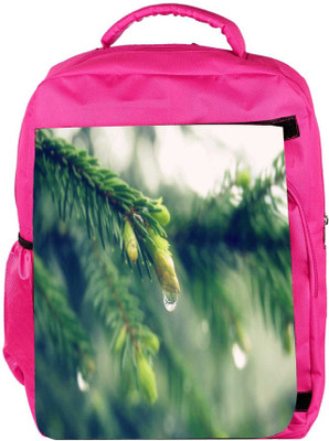 

Snoogg Eco Friendly Canvas Water Drop And Flower Designer Backpack Rucksack School Travel Unisex Casual Canvas Bag Bookbag Satchel 5 L Backpack(Pink)