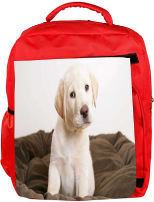 

Snoogg Eco Friendly Canvas Cute Puppy Designer Backpack Rucksack School Travel Unisex Casual Canvas Bag Bookbag Satchel 5 L Backpack(Red)