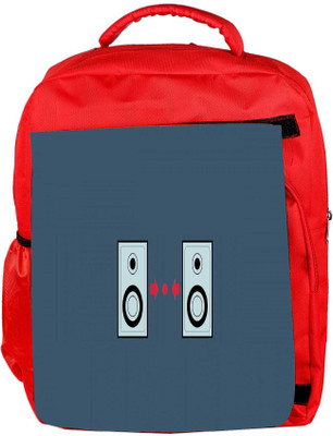 

Snoogg Eco Friendly Canvas Music Beats Designer Backpack Rucksack School Travel Unisex Casual Canvas Bag Bookbag Satchel 5 L Backpack(Red)