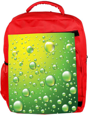 

Snoogg Eco Friendly Canvas Dew Drops Vector Background Backpack Rucksack School Travel Unisex Casual Canvas Bag Bookbag Satchel 5 L Backpack(Red)