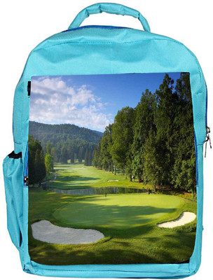 

Snoogg Eco Friendly Canvas Golf Pitch Designer Backpack Rucksack School Travel Unisex Casual Canvas Bag Bookbag Satchel 5 L Backpack(Blue)