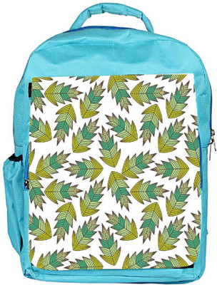 

Snoogg Eco Friendly Canvas A Seamless Leaf Pattern Backpack Rucksack School Travel Unisex Casual Canvas Bag Bookbag Satchel 5 L Backpack(Blue)