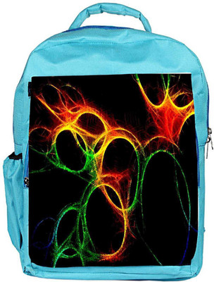 

Snoogg Eco Friendly Canvas Abstract Circles Designer Backpack Rucksack School Travel Unisex Casual Canvas Bag Bookbag Satchel 5 L Backpack(Blue)
