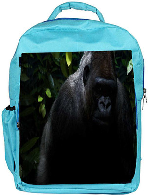 

Snoogg Eco Friendly Canvas Angry Gorilla Designer Backpack Rucksack School Travel Unisex Casual Canvas Bag Bookbag Satchel 5 L Backpack(Blue)