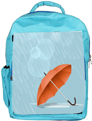 

Snoogg Eco Friendly Canvas Abstract Rainy Season Background With Waterdrops And Clouds Backpack Rucksack School Travel Unisex Casual Canvas Bag Bookbag Satchel 5 L Backpack(Blue)