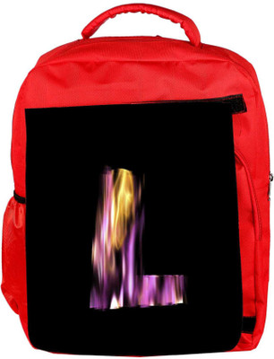 

Snoogg Eco Friendly Canvas Flaming 3D Letter Backpack Rucksack School Travel Unisex Casual Canvas Bag Bookbag Satchel 5 L Backpack(Red)