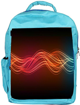 

Snoogg Eco Friendly Canvas Neon Lines Designer Backpack Rucksack School Travel Unisex Casual Canvas Bag Bookbag Satchel 5 L Backpack(Blue)