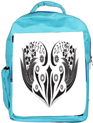 

Snoogg Eco Friendly Canvas Floral Frame Backpack Rucksack School Travel Unisex Casual Canvas Bag Bookbag Satchel 5 L Backpack(Blue)