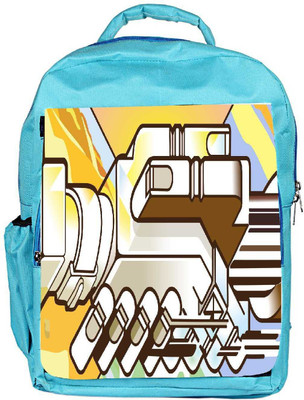 

Snoogg Eco Friendly Canvas Mechanism Of Hand Shake Designer Backpack Rucksack School Travel Unisex Casual Canvas Bag Bookbag Satchel 5 L Backpack(Blue)