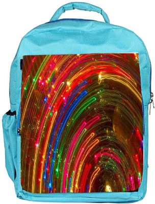 

Snoogg Eco Friendly Canvas Neon Lights Backpack Rucksack School Travel Unisex Casual Canvas Bag Bookbag Satchel 5 L Backpack(Blue)