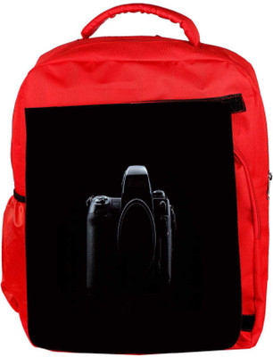 

Snoogg Eco Friendly Canvas Nikon Camera Designer Backpack Rucksack School Travel Unisex Casual Canvas Bag Bookbag Satchel 5 L Backpack(Red)