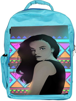 

Snoogg Eco Friendly Canvas Uber Style Chic Backpack Rucksack School Travel Unisex Casual Canvas Bag Bookbag Satchel 5 L Backpack(Blue)