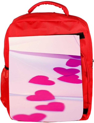 

Snoogg Eco Friendly Canvas Red Drop Heart Backpack Rucksack School Travel Unisex Casual Canvas Bag Bookbag Satchel 5 L Backpack(Red)