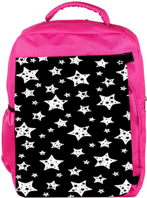 

Snoogg Eco Friendly Canvas Star Pattern 2438 Backpack Rucksack School Travel Unisex Casual Canvas Bag Bookbag Satchel 5 L Backpack(Pink)