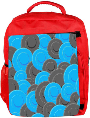 

Snoogg Eco Friendly Canvas Blue Grey Pattern Designer Backpack Rucksack School Travel Unisex Casual Canvas Bag Bookbag Satchel 5 L Backpack(Red)