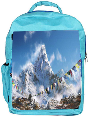 

Snoogg Eco Friendly Canvas Everest Climb Backpack Rucksack School Travel Unisex Casual Canvas Bag Bookbag Satchel 5 L Backpack(Blue)
