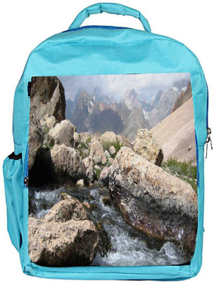

Snoogg Eco Friendly Canvas Big White Rock Designer Backpack Rucksack School Travel Unisex Casual Canvas Bag Bookbag Satchel 5 L Backpack(Blue)