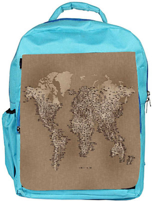 

Snoogg Eco Friendly Canvas Map Of Cloth Designer Backpack Rucksack School Travel Unisex Casual Canvas Bag Bookbag Satchel 5 L Backpack(Blue)