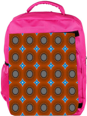 

Snoogg Eco Friendly Canvas Blue Stars Brown Pattern Designer Backpack Rucksack School Travel Unisex Casual Canvas Bag Bookbag Satchel 5 L Backpack(Pink)