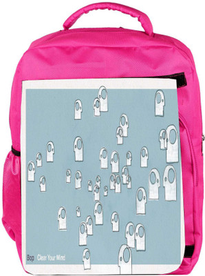 

Snoogg Eco Friendly Canvas Bop Art Pattern Designer Backpack Rucksack School Travel Unisex Casual Canvas Bag Bookbag Satchel 5 L Backpack(Pink)