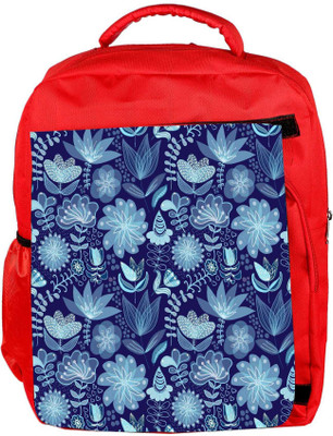 

Snoogg Eco Friendly Canvas Abstract Floral Background Backpack Rucksack School Travel Unisex Casual Canvas Bag Bookbag Satchel 5 L Backpack(Red)