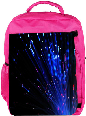 

Snoogg Eco Friendly Canvas Fiber Optics Backpack Rucksack School Travel Unisex Casual Canvas Bag Bookbag Satchel 5 L Backpack(Pink)