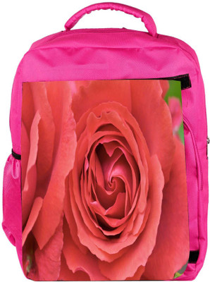 

Snoogg Eco Friendly Canvas Red Roses Designer Backpack Rucksack School Travel Unisex Casual Canvas Bag Bookbag Satchel 5 L Backpack(Pink)