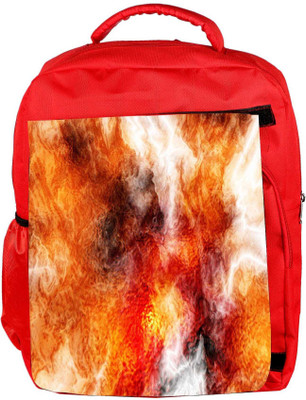 

Snoogg Eco Friendly Canvas Crazy Fire Designer Backpack Rucksack School Travel Unisex Casual Canvas Bag Bookbag Satchel 5 L Backpack(Red)
