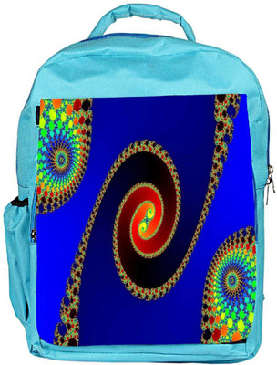 

Snoogg Eco Friendly Canvas Diwali Rangoli Designer Backpack Rucksack School Travel Unisex Casual Canvas Bag Bookbag Satchel 5 L Backpack(Blue)