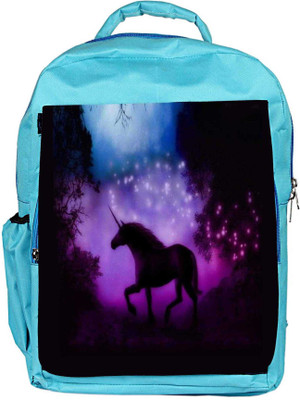 

Snoogg Eco Friendly Canvas Enchanted Unicorn Backpack Rucksack School Travel Unisex Casual Canvas Bag Bookbag Satchel 5 L Backpack(Blue)