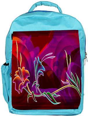 

Snoogg Eco Friendly Canvas Abstract Flower Designer Backpack Rucksack School Travel Unisex Casual Canvas Bag Bookbag Satchel 5 L Backpack(Blue)