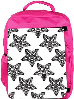 

Snoogg Eco Friendly Canvas Dark Starfish Designer Backpack Rucksack School Travel Unisex Casual Canvas Bag Bookbag Satchel 5 L Backpack(Pink)