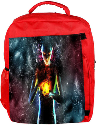 

Snoogg Eco Friendly Canvas Fire Women Designer Backpack Rucksack School Travel Unisex Casual Canvas Bag Bookbag Satchel 5 L Backpack(Red)