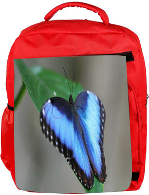 

Snoogg Eco Friendly Canvas Blue And Black Butterfly Designer Backpack Rucksack School Travel Unisex Casual Canvas Bag Bookbag Satchel 5 L Backpack(Red)