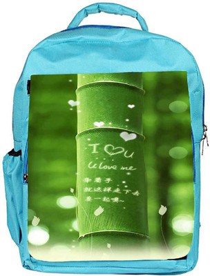 

Snoogg Eco Friendly Canvas I Love You Designer Backpack Rucksack School Travel Unisex Casual Canvas Bag Bookbag Satchel 5 L Backpack(Blue)