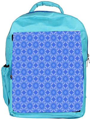 

Snoogg Eco Friendly Canvas Blue Flourish Pattern Backpack Rucksack School Travel Unisex Casual Canvas Bag Bookbag Satchel 5 L Backpack(Blue)