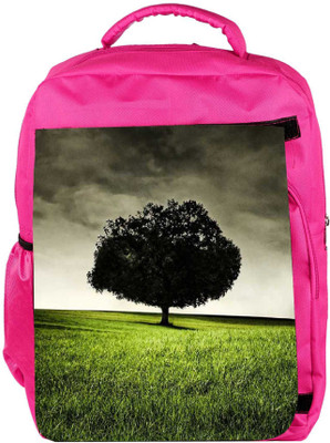 

Snoogg Eco Friendly Canvas Single Tree On Hill Backpack Rucksack School Travel Unisex Casual Canvas Bag Bookbag Satchel 5 L Backpack(Pink)