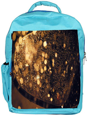 

Snoogg Eco Friendly Canvas Rain Mirrors Water Drops Designer Backpack Rucksack School Travel Unisex Casual Canvas Bag Bookbag Satchel 5 L Backpack(Blue)