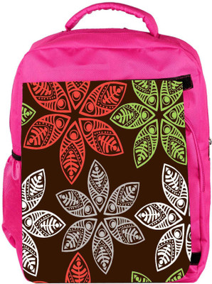 

Snoogg Eco Friendly Canvas Colorful Floral Seamless Pattern In Cartoon Style Seamless Pattern Backpack Rucksack School Travel Unisex Casual Canvas Bag Bookbag Satchel 5 L Backpack(Pink)