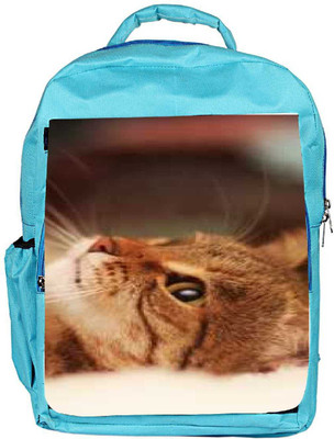 

Snoogg Eco Friendly Canvas Cute Kitty Designer Backpack Rucksack School Travel Unisex Casual Canvas Bag Bookbag Satchel 5 L Backpack(Blue)