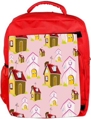 

Snoogg Eco Friendly Canvas Eyes Of House Designer Backpack Rucksack School Travel Unisex Casual Canvas Bag Bookbag Satchel 5 L Backpack(Red)
