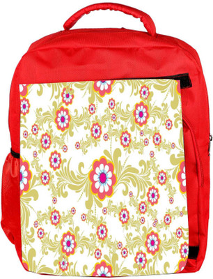 

Snoogg Eco Friendly Canvas White Cream Pattern Designer Backpack Rucksack School Travel Unisex Casual Canvas Bag Bookbag Satchel 5 L Backpack(Red)