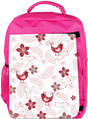 

Snoogg Eco Friendly Canvas Red Bird Designer Backpack Rucksack School Travel Unisex Casual Canvas Bag Bookbag Satchel 5 L Backpack(Pink)